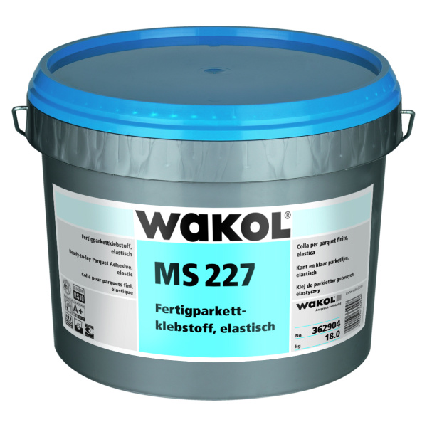 Клей для многослойного паркета, эластичный WAKOL MS 227 (18 кг)
